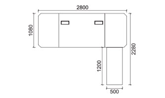 SW- 7028 班臺/ Manager Desk